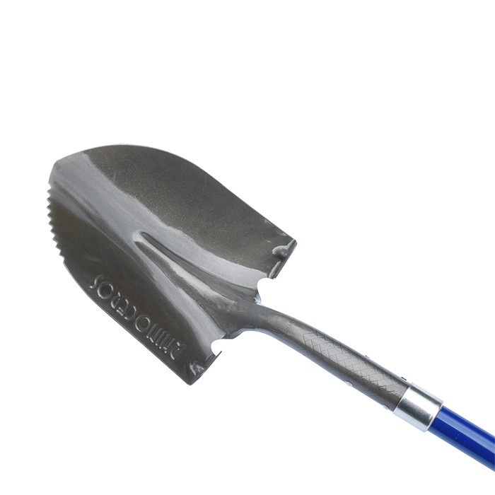 garden shovel with long handle carbon steel blade